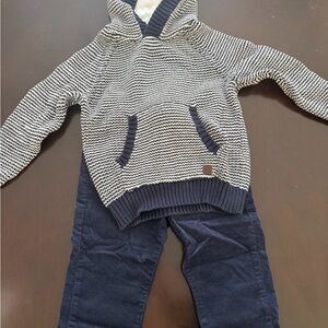 Janie and Jack Navy and White Kids Matching Set